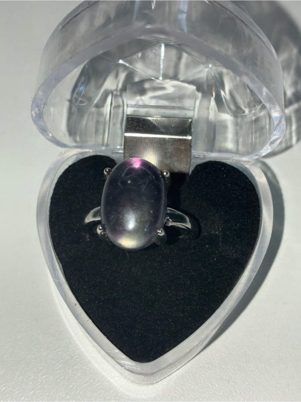 Sterling Silver flourite Oval Cocktail Ring - Unbranded